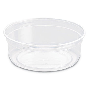 SOLO® Cup Company Bare Eco-forward Rpet Deli Containers, 8 Oz, 4.6" Diameter X 1.8"h, Clear, 500-carton freeshipping - TVN Wholesale